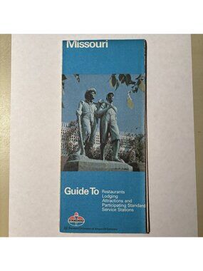 Vintage Amoco Standard Oil Gas Missouri State US Travel Tourism Road Map Guide